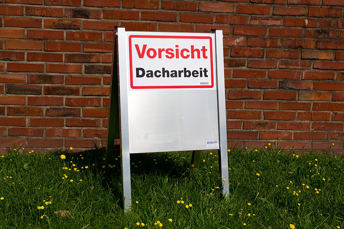 2 St. ESDA-Warn- und Werbeschild Typ A