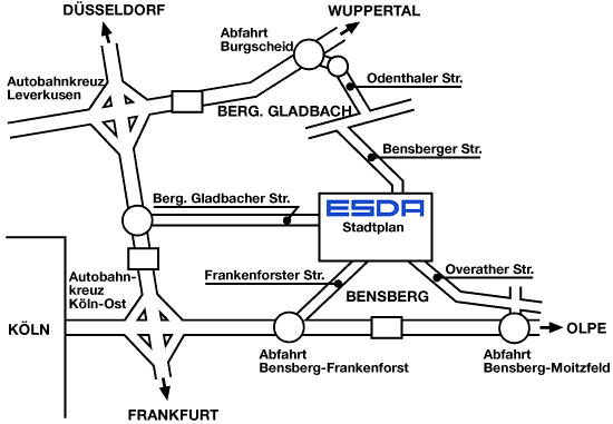 ESDA Anfahrt Ansicht