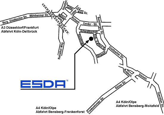ESDA Stadtplan Ansicht
