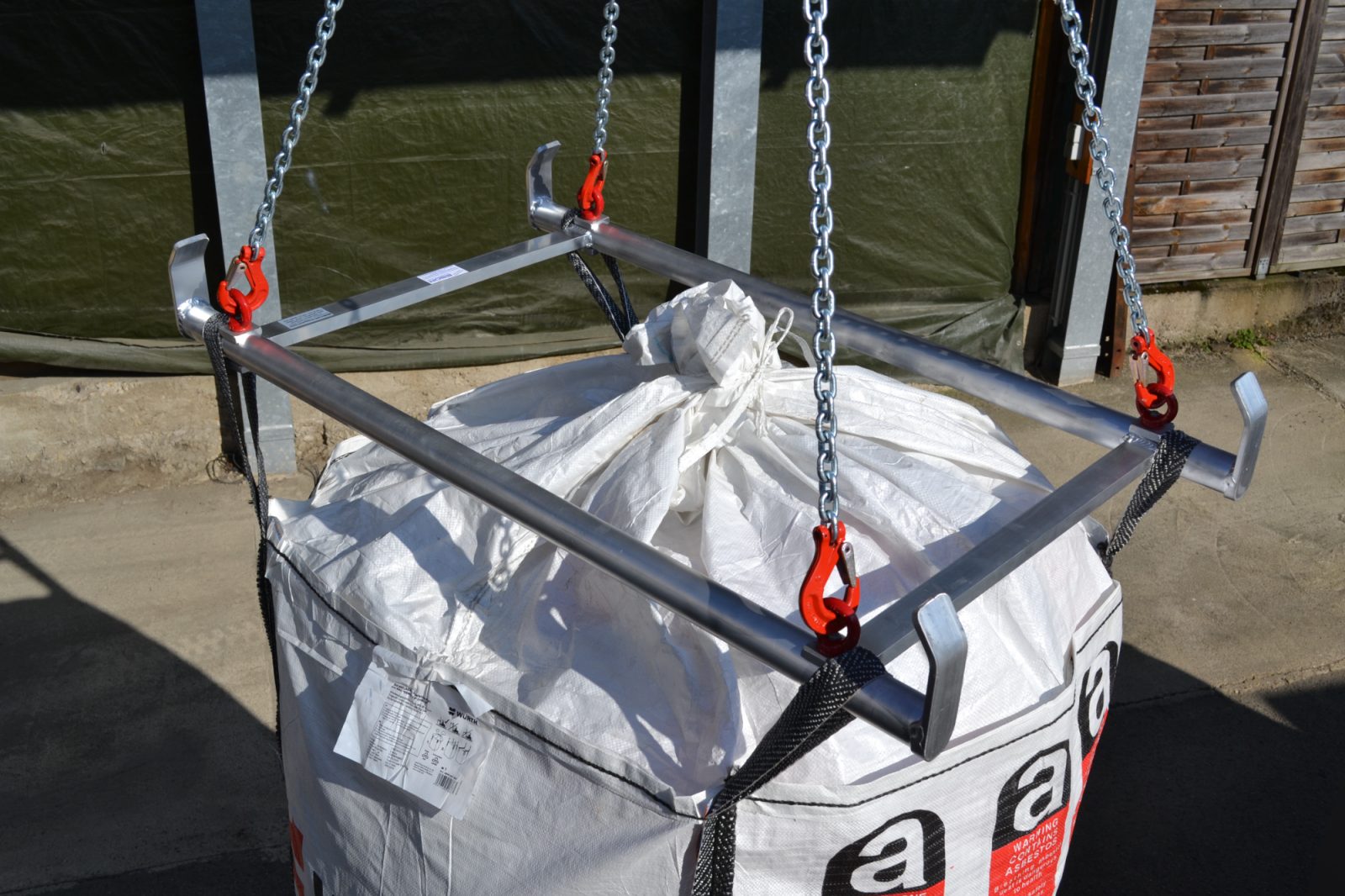 ESDA-Heberahmen, Tragkraft 1500 kg für Big Bag, Paletten und mehr