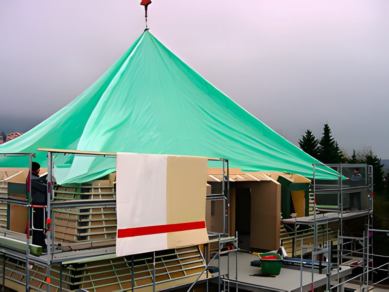 ESDA-Notdach - Plane ca. 16 x 18 m für Kran