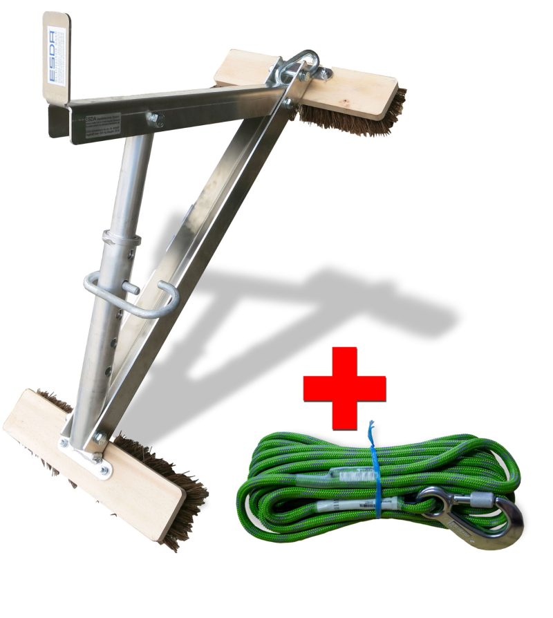 2 St. Schieferbock - Alu + 2 St. Kernmantelseil 12 mm, 10 m lang